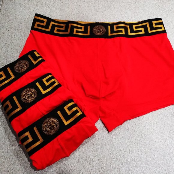 men underwear boxer lot 4pcs red